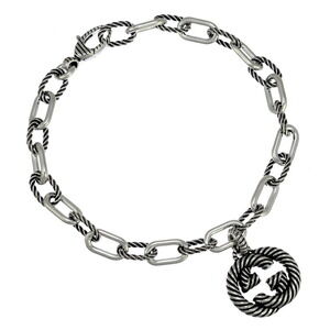 Gucci Interlocking GG Chain Bracelet Silver